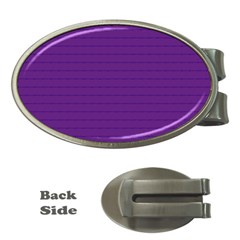 Pattern Violet Purple Background Money Clips (Oval) 