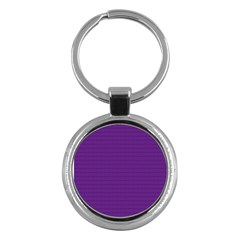 Pattern Violet Purple Background Key Chains (Round) 
