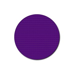 Pattern Violet Purple Background Rubber Coaster (Round) 