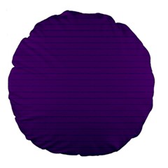 Pattern Violet Purple Background Large 18  Premium Flano Round Cushions