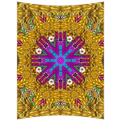 Golden Retro Medival Festive Fantasy Nature Back Support Cushion by pepitasart