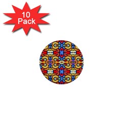 Artwork By Patrick-pattern-37 1  Mini Buttons (10 Pack)  by ArtworkByPatrick