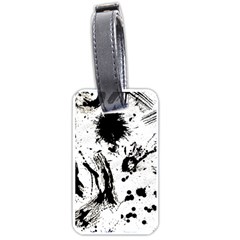 Pattern Color Painting Dab Black Luggage Tags (one Side)  by Sapixe