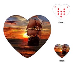 Pirate Ship Playing Cards (heart)  by Sapixe