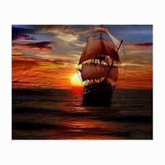 Pirate Ship Small Glasses Cloth (2-side) by Sapixe