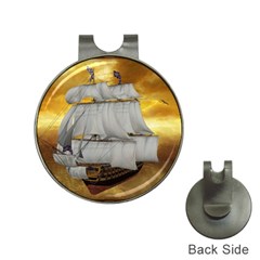 Pirate Ship Hat Clips With Golf Markers by Sapixe