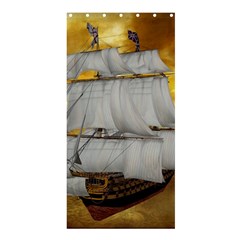 Pirate Ship Shower Curtain 36  X 72  (stall)  by Sapixe