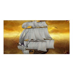 Pirate Ship Satin Shawl