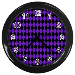 Jester Purple Wall Clocks (black) by jumpercat