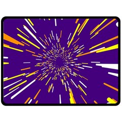 Space Trip 1 Fleece Blanket (large)  by jumpercat