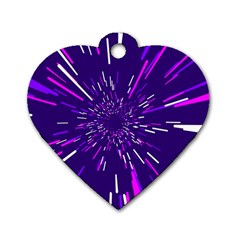 Space Trip 2 Dog Tag Heart (two Sides) by jumpercat