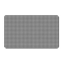 Triangulate Black And White Magnet (rectangular) by jumpercat