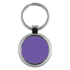 Purple Triangulate Key Chains (round) 