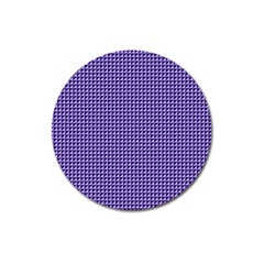 Purple Triangulate Magnet 3  (round) by jumpercat