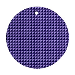 Purple Triangulate Round Ornament (two Sides) by jumpercat