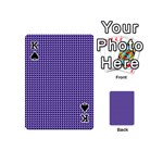 Purple Triangulate Playing Cards 54 (Mini)  Front - SpadeK