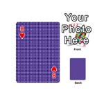 Purple Triangulate Playing Cards 54 (Mini)  Front - Heart8