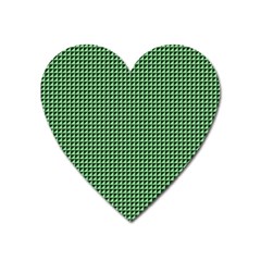 Green Triangulate Heart Magnet by jumpercat