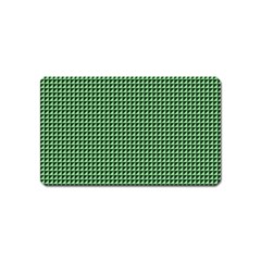 Green Triangulate Magnet (name Card) by jumpercat