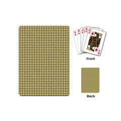 Ocre Triangulate Playing Cards (mini)  by jumpercat