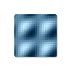 Blue Triangulate Square Magnet by jumpercat