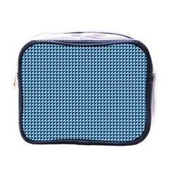 Blue Triangulate Mini Toiletries Bags by jumpercat