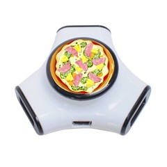 Pizza Clip Art 3-Port USB Hub