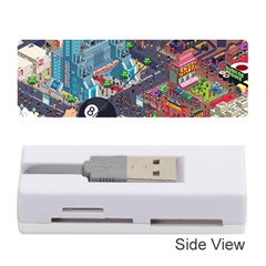 Pixel Art City Memory Card Reader (stick)  by Sapixe