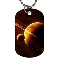 Planets Space Dog Tag (one Side)