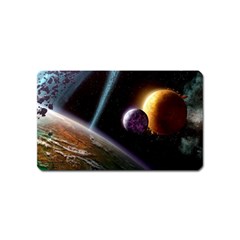 Planets In Space Magnet (name Card) by Sapixe