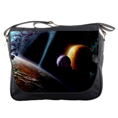 Planets In Space Messenger Bags