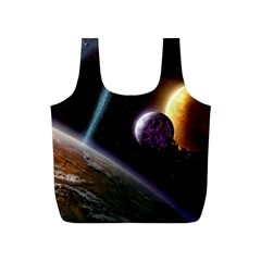 Planets In Space Full Print Recycle Bags (s)  by Sapixe