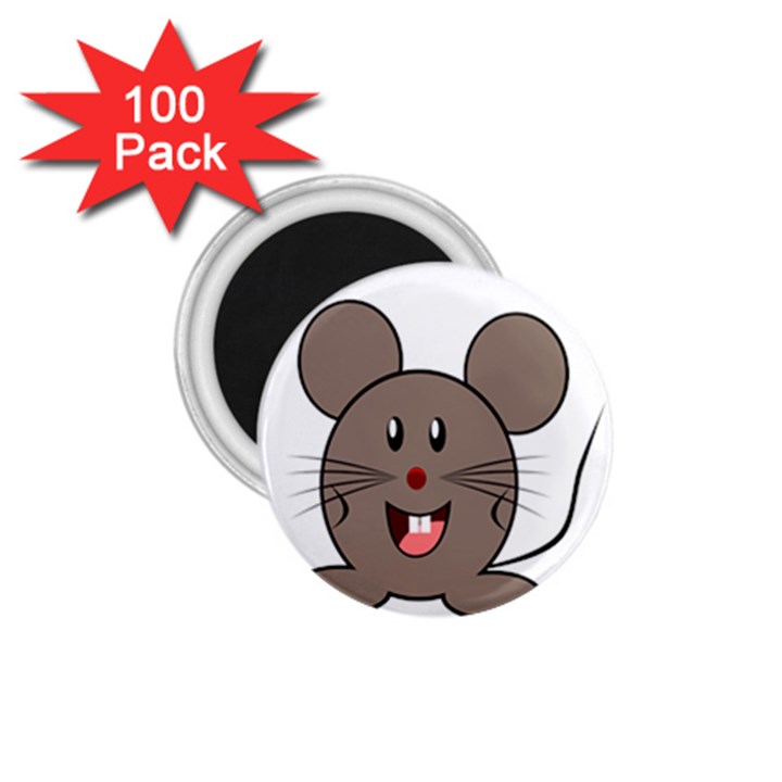 Raton Mouse Christmas Xmas Stuffed Animal 1.75  Magnets (100 pack) 