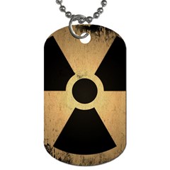 Radioactive Warning Signs Hazard Dog Tag (two Sides) by Sapixe