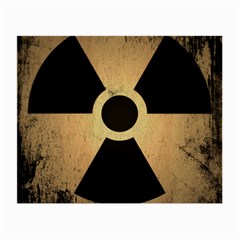 Radioactive Warning Signs Hazard Small Glasses Cloth (2-side) by Sapixe