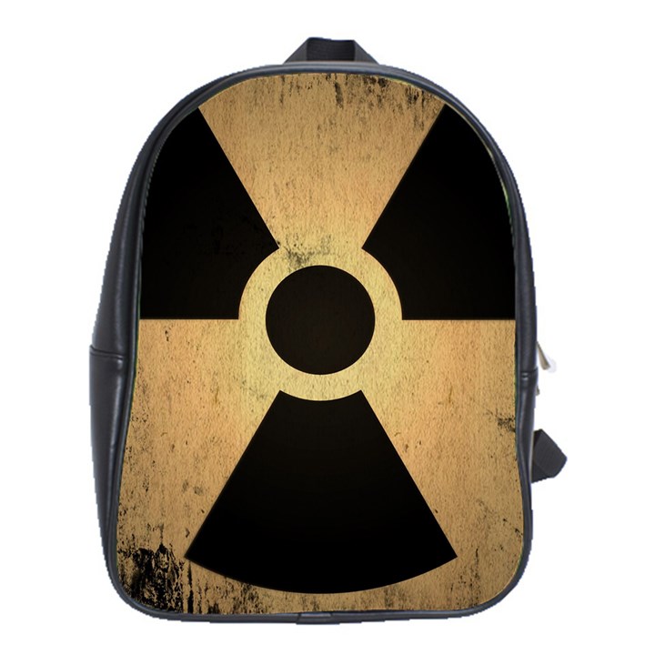 Radioactive Warning Signs Hazard School Bag (XL)