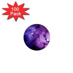 Purple Space 1  Mini Magnets (100 pack)  Front