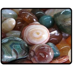 Rain Flower Stones Is A Special Type Of Stone Found In Nanjing, China Unique Yuhua Pebbles Consistin Fleece Blanket (medium) 