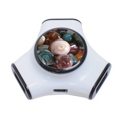 Rain Flower Stones Is A Special Type Of Stone Found In Nanjing, China Unique Yuhua Pebbles Consistin 3-port Usb Hub