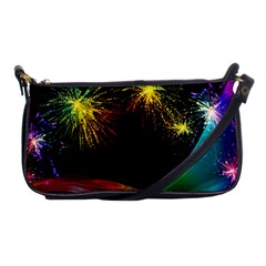 Rainbow Fireworks Celebration Colorful Abstract Shoulder Clutch Bags