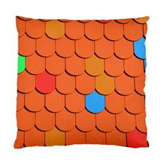 Roof Brick Colorful Red Roofing Standard Cushion Case (one Side) by Sapixe