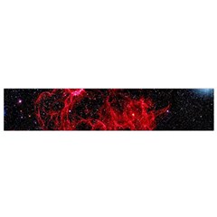 Red Nebulae Stella Small Flano Scarf by Sapixe