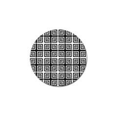 Seamless Pattern Background Black And White Golf Ball Marker (4 Pack)