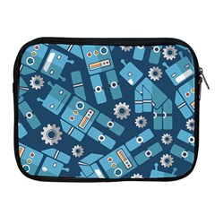 Seamless Pattern Robot Apple Ipad 2/3/4 Zipper Cases