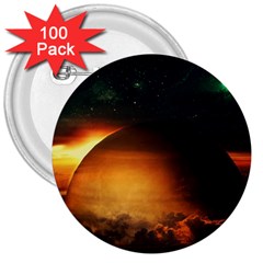 Saturn Rings Fantasy Art Digital 3  Buttons (100 Pack)  by Sapixe