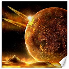 Sci Fi Planet Canvas 20  X 20  