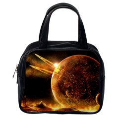 Sci Fi Planet Classic Handbags (one Side)