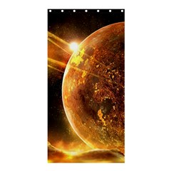 Sci Fi Planet Shower Curtain 36  X 72  (stall) 