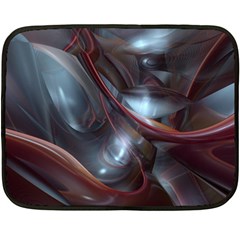 Shells Around Tubes Abstract Fleece Blanket (mini)