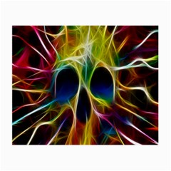 Skulls Multicolor Fractalius Colors Colorful Small Glasses Cloth by Sapixe